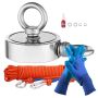 Magnetic Fishing Kit, 1000lb Double Sided with Hook and Rope