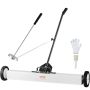 36-inch magnetic broom with wheels and telescopic handle