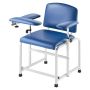 Phlebotomy chair with adjustable armrests, 181 kg load capacity, PVC leather