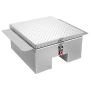 Aluminum tool box for truck body, 770x610x310 mm, silver