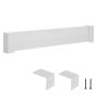 Baseboard heater cover, basic series, 1211 mm, steel, white