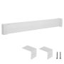 Baseboard heater cover, steel, white, 1527 mm, premium series