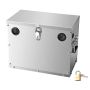 Battery box 24/31 groups, stainless steel, with lock and handles