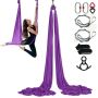 Air Silk Yoga Swing, 8.7 Yards, Purple, Nylon Set with Attachment