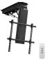 Motorized ceiling TV mount, 32-70 inches, electric, adjustable