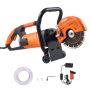 Electric 7-inch concrete circular saw, 2000 W, wet/dry cutting