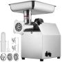 Electric meat grinder made of 304 stainless steel, 1100 W, industrial, with sausage maker and kubbe set