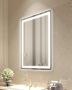 LED bathroom mirror 60x80 cm, front and rear lighting, anti-fog, 3 color temperatures