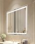 LED bathroom mirror 70x100 cm with anti-fog and 3-color lighting
