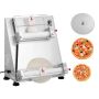 Pizza dough rolling press, stainless steel, 3-16 inches, electric