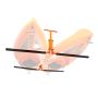 Kayak and canoe ceiling storage rack, adjustable, 250 kg load capacity