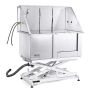 Professional stainless steel dog bath tub 1.27 m with electric height adjustment