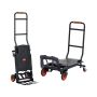 Aluminum folding hand and platform trolley, 136 kg load capacity