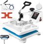 Heat press 30.5x38.1 cm 5 in 1 1250W white rotary sublimation machine