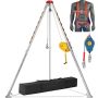 Confined space tripod kit with 1179 kg winch, 2.43 m legs and 30 m cable