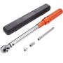 Torque wrench set 3/8", click, 10–80 ft-lb, two-way