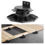 Terrace blocks (24 pcs.), adjustable height, 30–60 mm, plastic pedestal