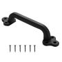 Barn door handle, 231 mm, carbon steel, rust resistant