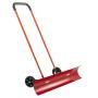 Wheeled snow shovel 96 cm with adjustable handle and angled blade
