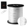 Polyester tensioning tape 1/2" x 528 ft, 1250 lbs tensile strength, white