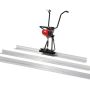 Gas concrete screed machine with aluminum boards 6-11 feet, 4-stroke engine, adjustable handles