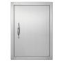 Grill door, stainless steel, 407x559 mm, single recessed