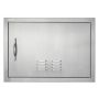 Single stainless steel outdoor grill door 610x432 mm