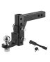 Adjustable Tow Hitch, 2-inch Ball, 7500 lbs, Black