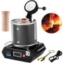 Electric gold melting furnace 1350 W with ceramic crucible, 3 kg