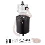 Cyclonic dust separator with metal container, ABS nozzle, 2-4 inch connection, 50 L capacity