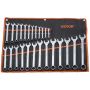 Carbon steel combination wrench set, 25 pieces, 6-32 mm, metric