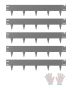 Steel Flexible Landscape Edging, 39x4 inches, dark gray, 5-pack.