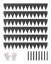 Steel Flexible Landscape Edging, 40x6 Inch, Black, Rust Resistant