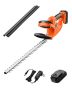 Cordless electric hedge trimmer, 20 V, 20 inch blade