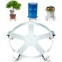 208.2 L heavy duty drum cart, 567 kg, steel frame, 5 wheels