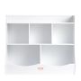 Wooden children's cabinet for storing toys and books, white, 5 places