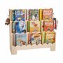 Montessori 3-Tier Curved Children's Bookshelf with Double Hooks