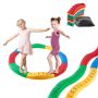 Balance beam stones, 8 pcs., with non-slip surface, montessori toy for children 2-6 years old.