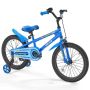Children's BMX bike 46 cm, blue, with training wheels