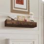 Natural Wood Fireplace Mantel, 84x8x6 inches, Floating Shelf, 50 lbs Load Capacity