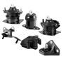 Engine and transmission mounting kit, 6 pieces, honda accord 2003–2007 2.4L L4
