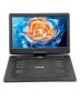 Portable DVD player, 15.6 inch HD screen, rechargeable battery, USB, SD, TV connections