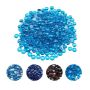 Fireplace glass beads, 19 mm, Caribbean blue, heat resistant