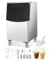 Commercial Stainless Steel Ice Storage Bin, 250 lbs, Adjustable Legs
