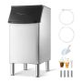 Commercial stainless steel ice storage bin, 136 kg