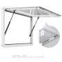 Concession window 92x61 cm, aluminum frame, service window for food truck