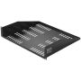 2U ventilated server rack shelf, 16 inches, 23 kg load