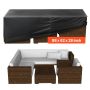Patio furniture cover, 420D waterproof, 224x158x71 cm, black