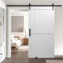 Sliding barn door, 1067x2134 mm, MDF, PVC, with fittings