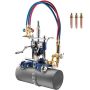 Manual pipe cutting and beveling machine, 0.2-2 inch, gas, portable
